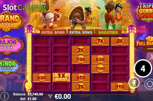 Οθόνη3. Triple Gobble Wobble Κουλοχέρης 