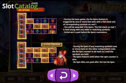 Οθόνη7. Fire Wizard Κουλοχέρης