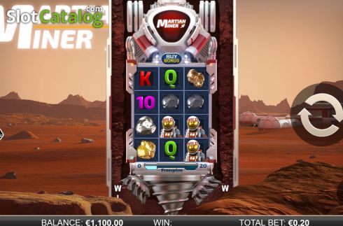 Οθόνη3. Martian Miner Infinity Reels Κουλοχέρης