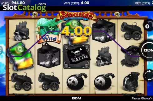 Οθόνη4. Pirates Ghosts'n Skulls Κουλοχέρης