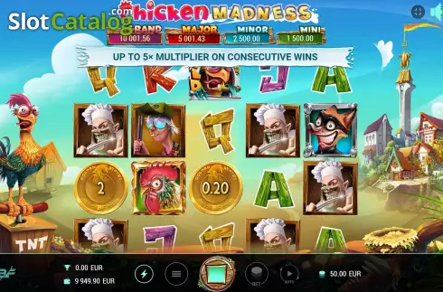 Οθόνη2. Chicken Madness Κουλοχέρης 