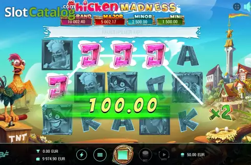 Οθόνη4. Chicken Madness Κουλοχέρης 