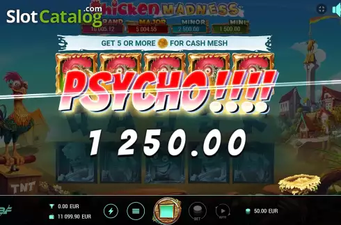 Οθόνη6. Chicken Madness Κουλοχέρης 