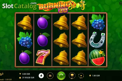 Οθόνη3. Burning Slots 20 Κουλοχέρης