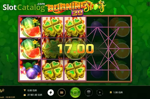 Οθόνη4. Burning Slots 20 Κουλοχέρης