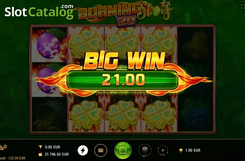 Οθόνη9. Burning Slots 20 Κουλοχέρης