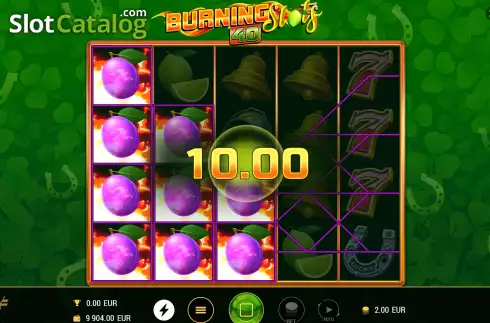 Οθόνη5. Burning Slots 40 Κουλοχέρης