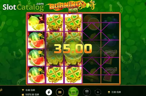 Οθόνη8. Burning Slots 40 Κουλοχέρης