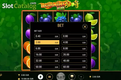 Οθόνη4. Burning Slots 40 Κουλοχέρης