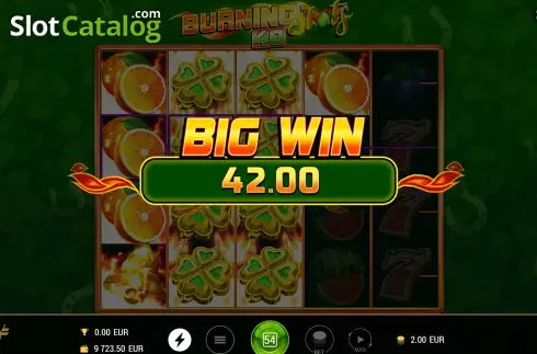 Οθόνη6. Burning Slots 40 Κουλοχέρης