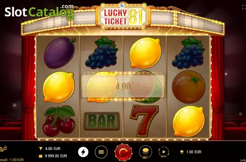 Οθόνη3. Lucky Ticket 81 Κουλοχέρης