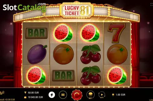 Οθόνη4. Lucky Ticket 81 Κουλοχέρης