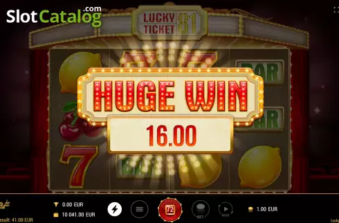 Οθόνη6. Lucky Ticket 81 Κουλοχέρης