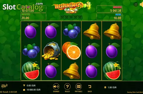 Οθόνη2. Burning Slots Cash Mesh Κουλοχέρης 