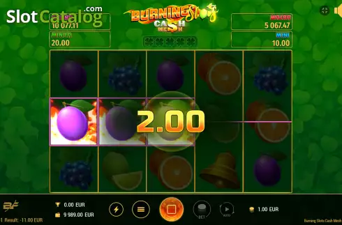 Οθόνη4. Burning Slots Cash Mesh Κουλοχέρης 