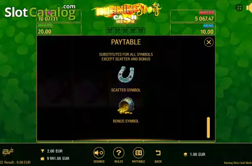 Οθόνη9. Burning Slots Cash Mesh Κουλοχέρης 