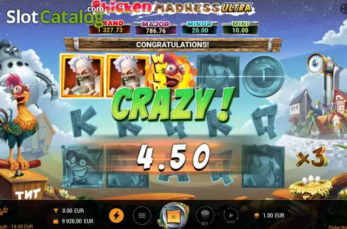 Οθόνη5. Chicken Madness Ultra Κουλοχέρης