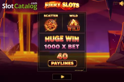 Οθόνη2. Fiery Slots Κουλοχέρης