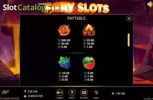 Οθόνη8. Fiery Slots Κουλοχέρης