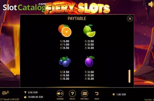 Οθόνη9. Fiery Slots Κουλοχέρης