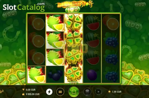 Οθόνη3. Burning Slots 100 Κουλοχέρης