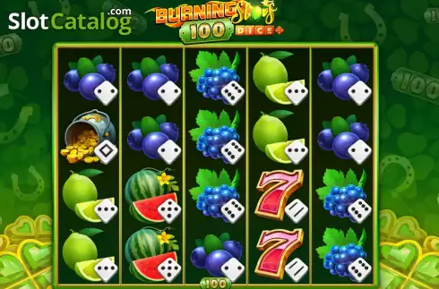 Οθόνη2. Burning Slots 100 Dice Κουλοχέρης