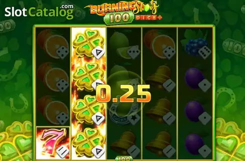 Οθόνη3. Burning Slots 100 Dice Κουλοχέρης