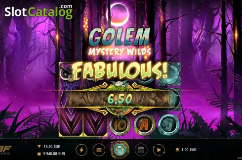 Οθόνη3. Golem Mystery Wilds Κουλοχέρης