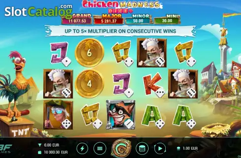 Οθόνη2. Chicken Madness Dice Κουλοχέρης