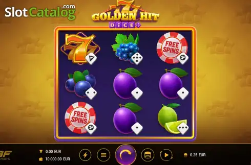 Οθόνη2. 777 Golden Hit Dice Κουλοχέρης