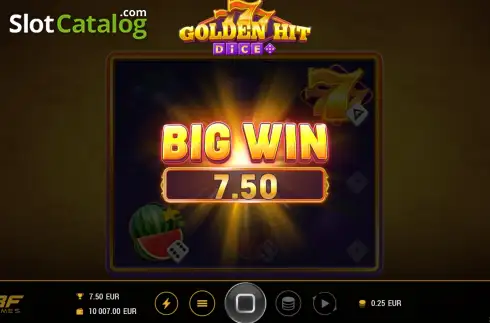 Οθόνη3. 777 Golden Hit Dice Κουλοχέρης