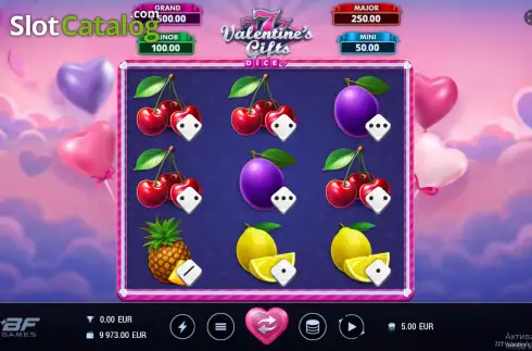 Οθόνη2. 777 Valentine's Gifts Dice Κουλοχέρης