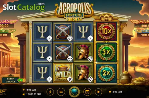 Οθόνη2. Acropolis Fortune Dice Κουλοχέρης