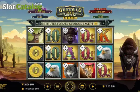 Οθόνη2. Buffalo Trail Ultra Dice Κουλοχέρης
