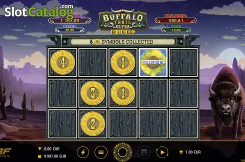 Οθόνη3. Buffalo Trail Ultra Dice Κουλοχέρης