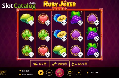 Οθόνη2. Ruby Joker Dice Κουλοχέρης