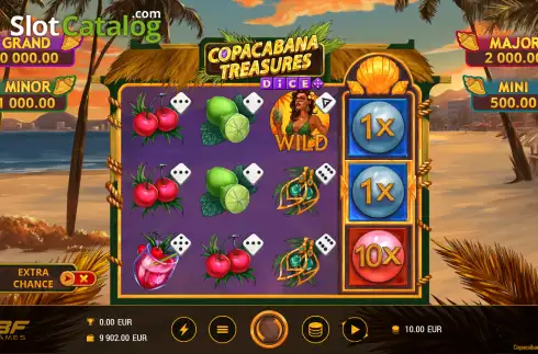 Οθόνη2. Copacabana Treasures Dice Κουλοχέρης