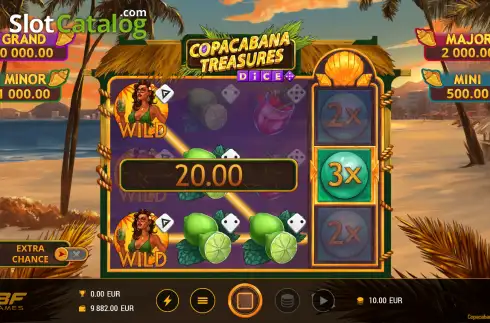 Οθόνη3. Copacabana Treasures Dice Κουλοχέρης