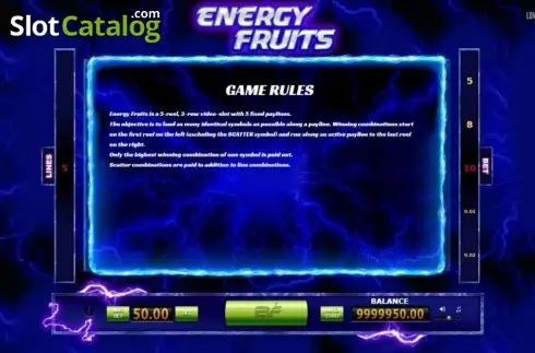 Οθόνη3. Energy Fruits Κουλοχέρης