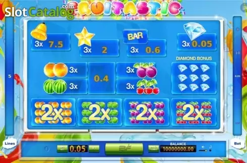 Οθόνη2. Fruitastic (BF games) Κουλοχέρης