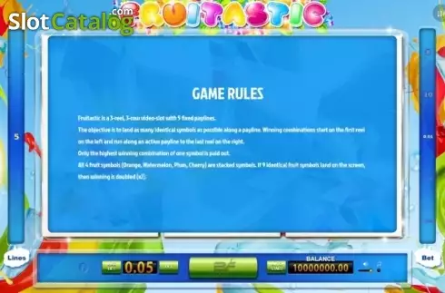 Οθόνη3. Fruitastic (BF games) Κουλοχέρης
