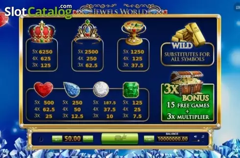 Οθόνη2. Jewels World Κουλοχέρης