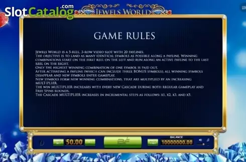Οθόνη3. Jewels World Κουλοχέρης