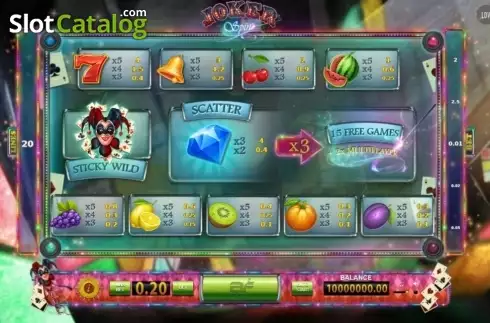 Οθόνη2. Joker Spin Κουλοχέρης