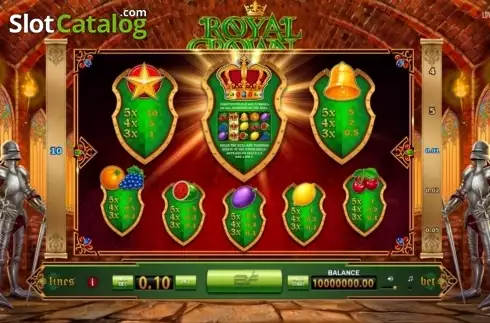 Οθόνη2. Royal Crown (BF games) Κουλοχέρης