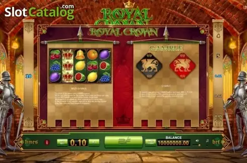 Οθόνη4. Royal Crown (BF games) Κουλοχέρης