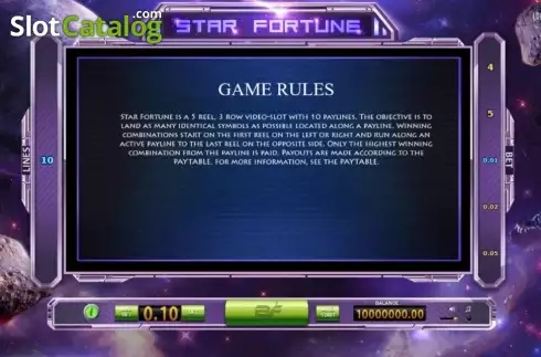 Οθόνη3. Star Fortune Κουλοχέρης