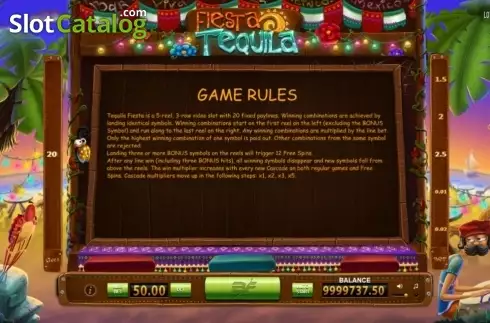 Οθόνη3. Tequila Fiesta Κουλοχέρης 