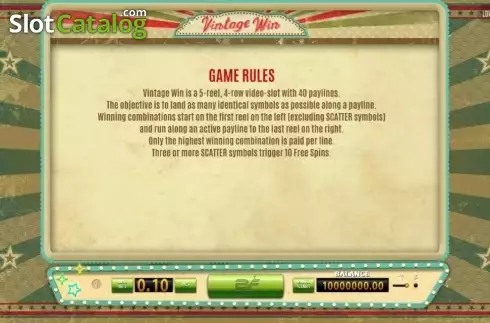 Οθόνη3. Vintage Win Κουλοχέρης 