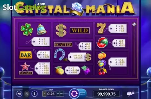 Οθόνη5. Crystal Mania Κουλοχέρης